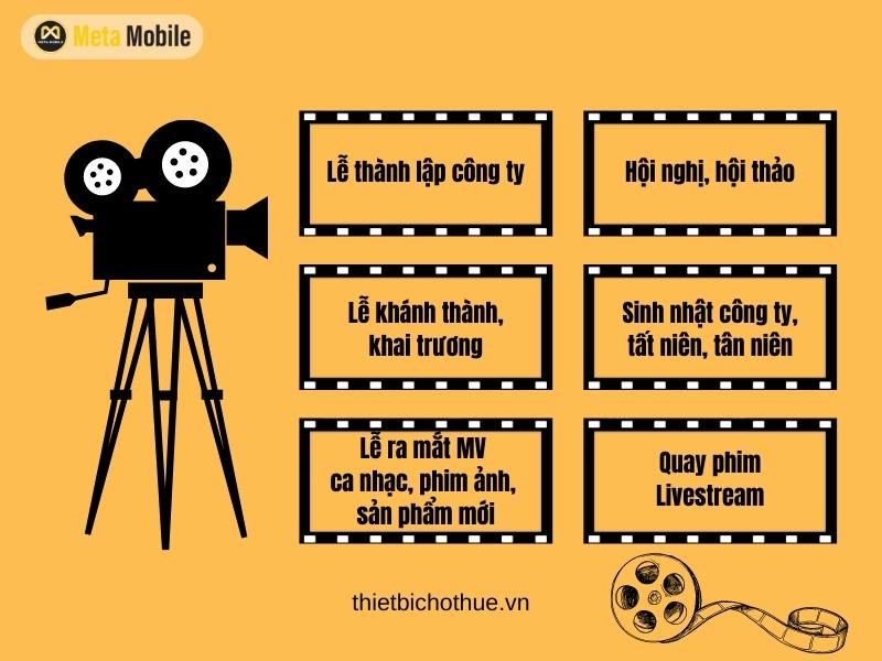 Cung cấp đa dạng dịch vụ quay phim tại TpHCM